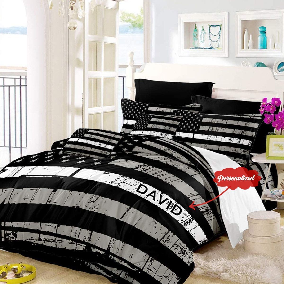 Independence Day Personalized Bedding Set