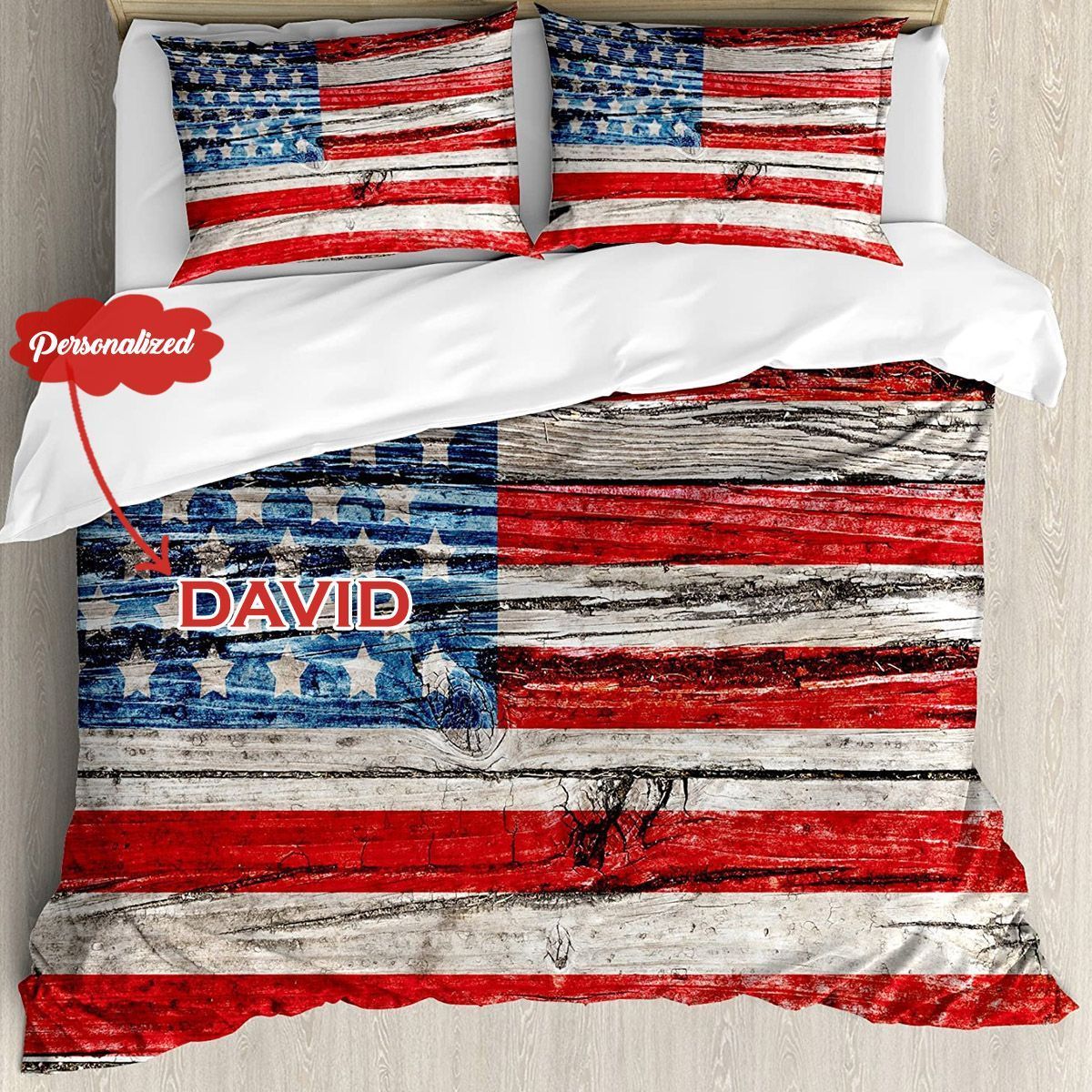 Independence Day Personalized Bedding Set
