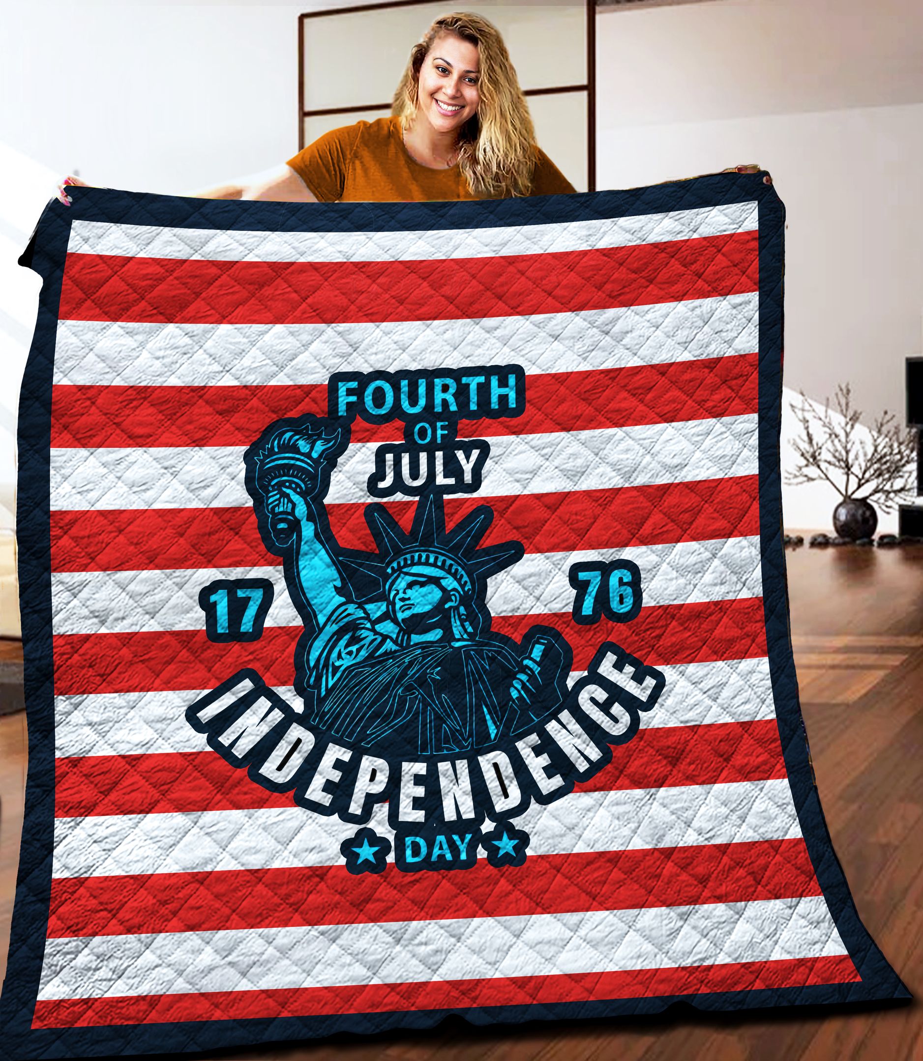 Independence Day Quilt Blanket C9B010602CT