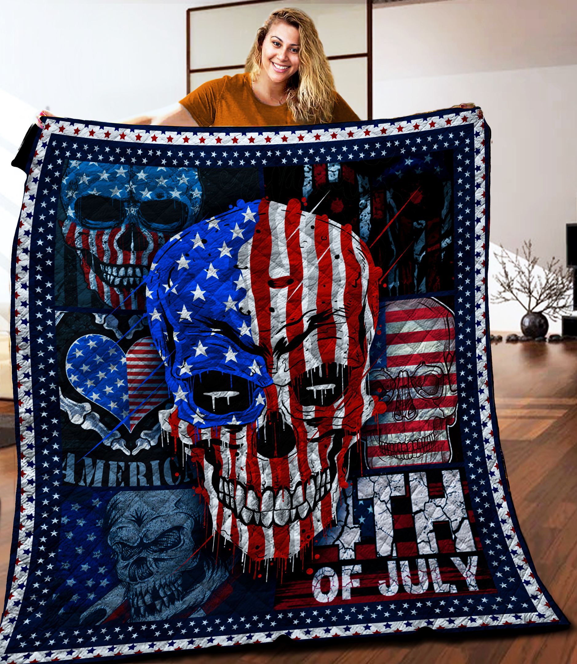 Independence Day Quilt Blanket C9B010603CT