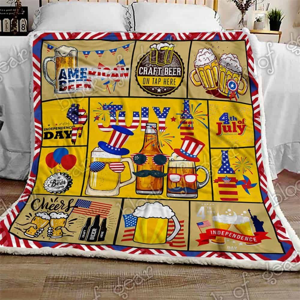 Independence Holiday Fleece Blanket