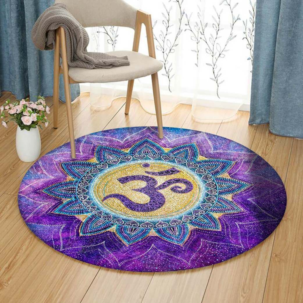 Indian Mandala Round Carpet