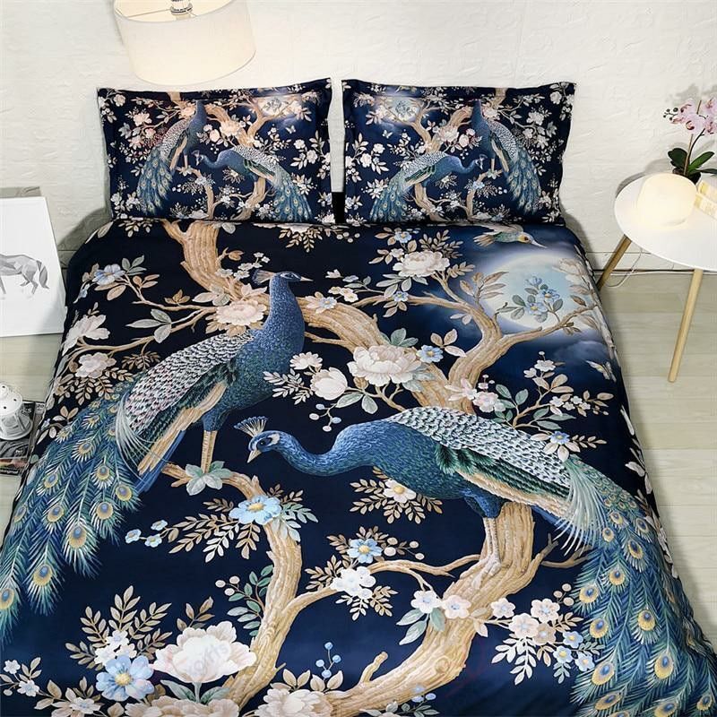 Indian Peacock Bedding Set