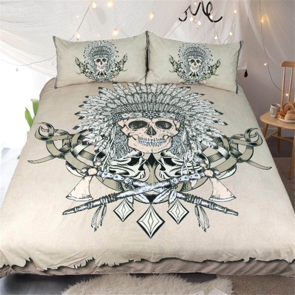 Indian Skull Bedding Set