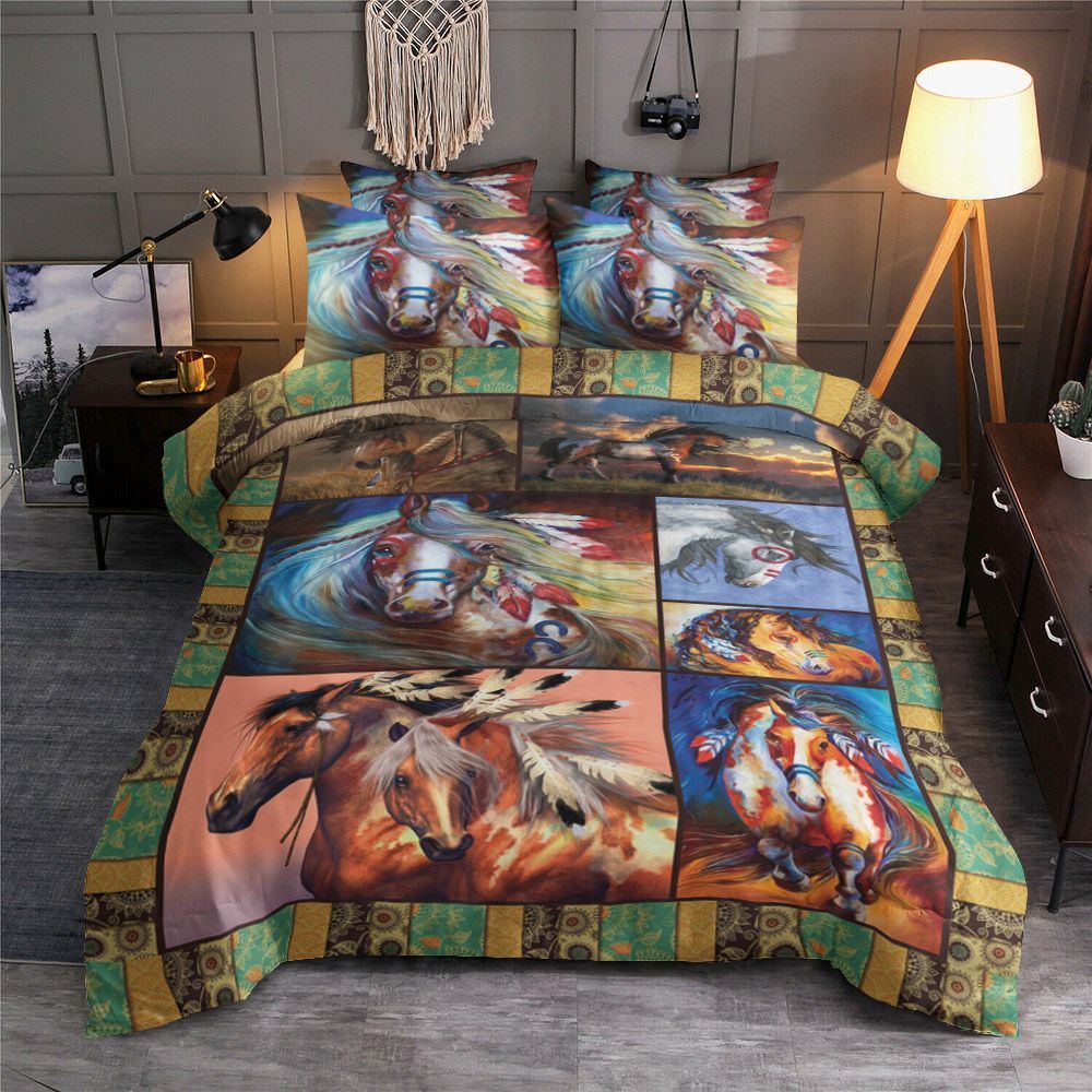 Indian War Horse Bedding Set
