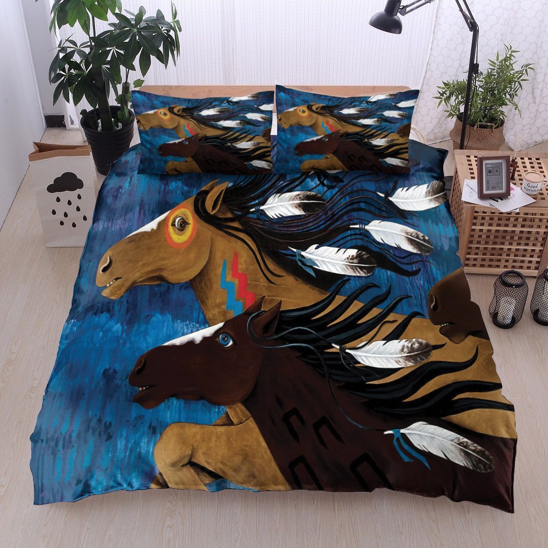 Indian War Horse Bedding Set