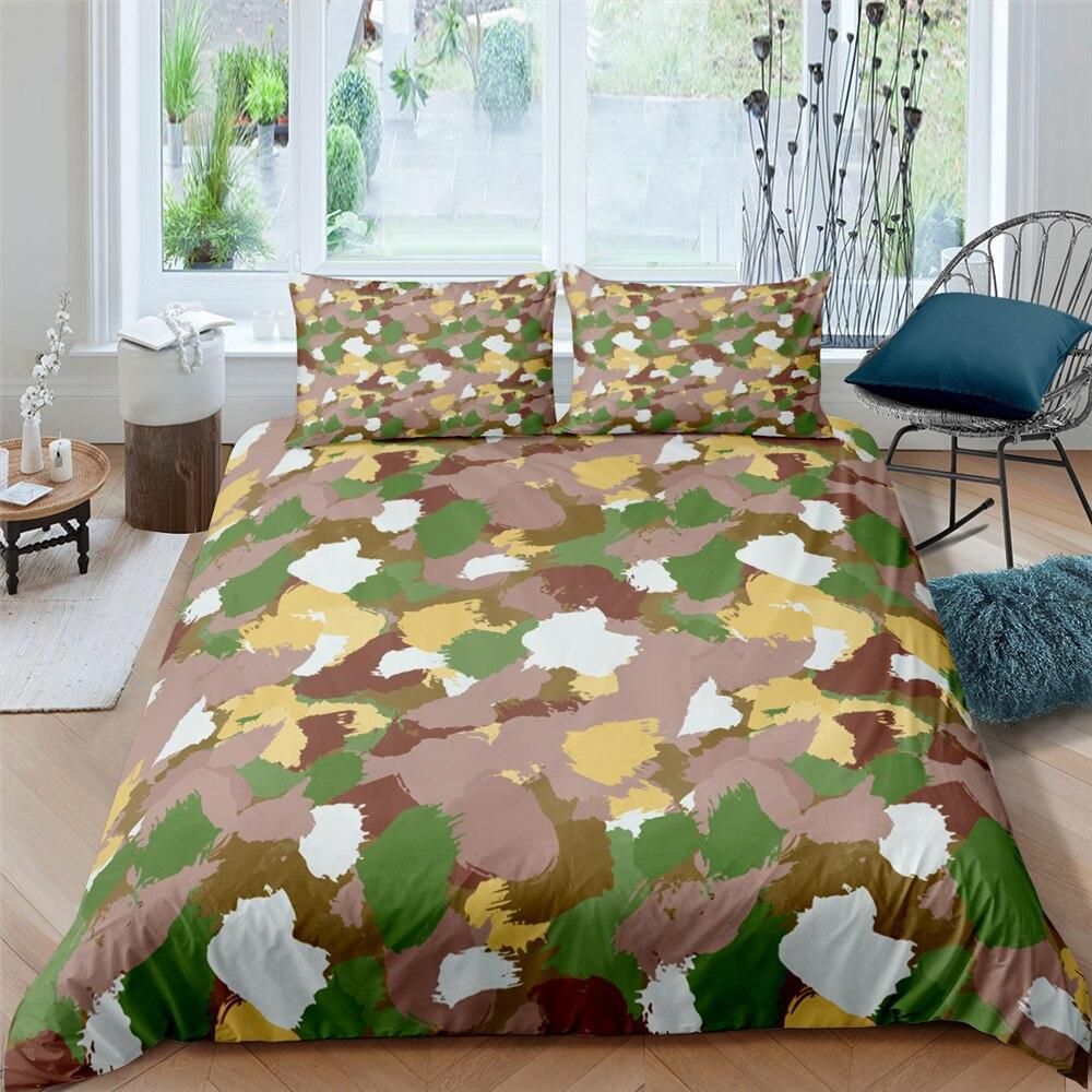 Infantry Camouflage Themed Bedding Set