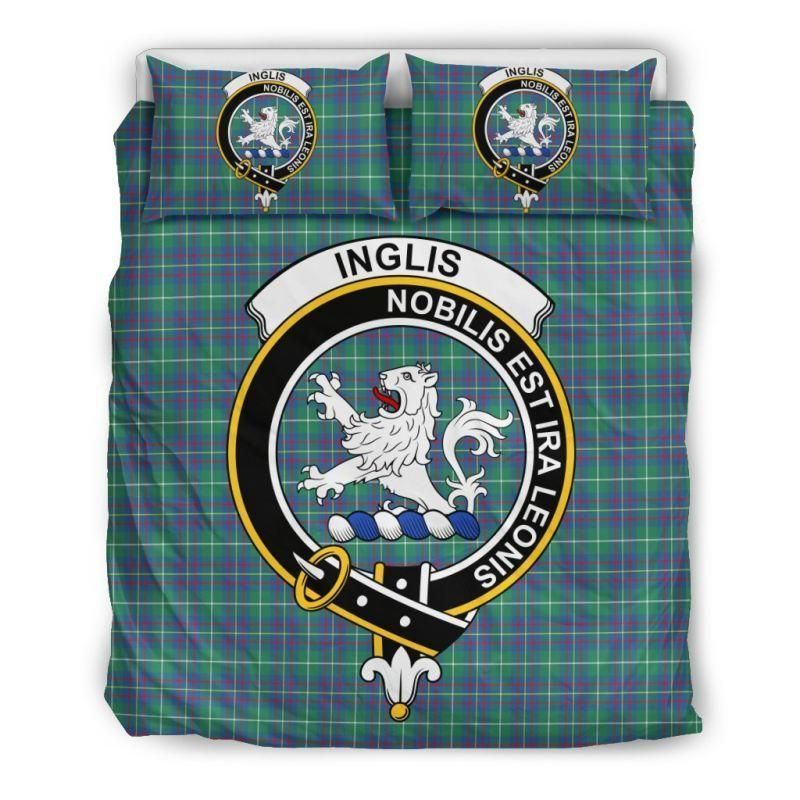 Inglis Ancient Tartan Clan Badges Bedding Set