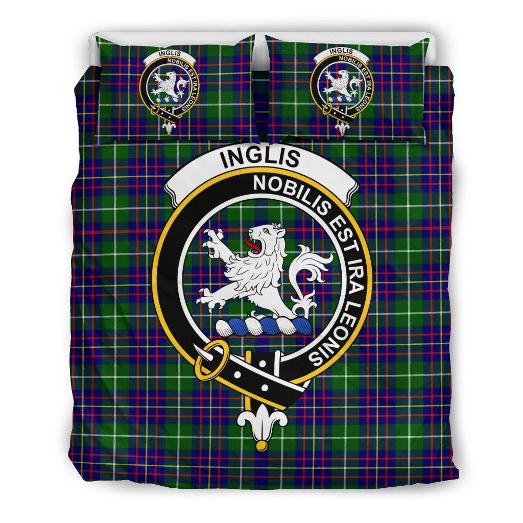 Inglis Clan Badge Tartan Bedding Set