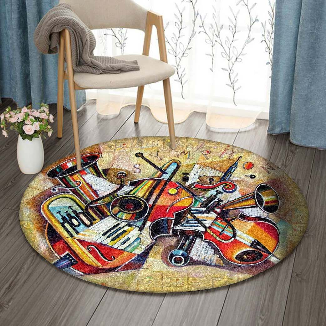 Instrument Round Carpet
