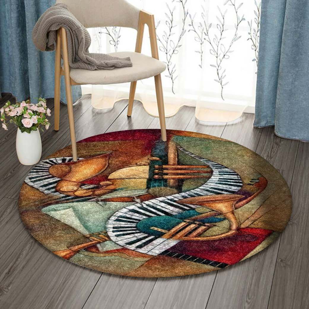 Instrument Round Carpet