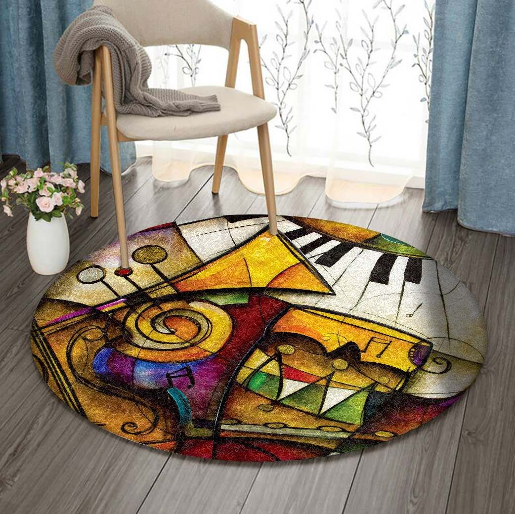 Instrument Round Carpet