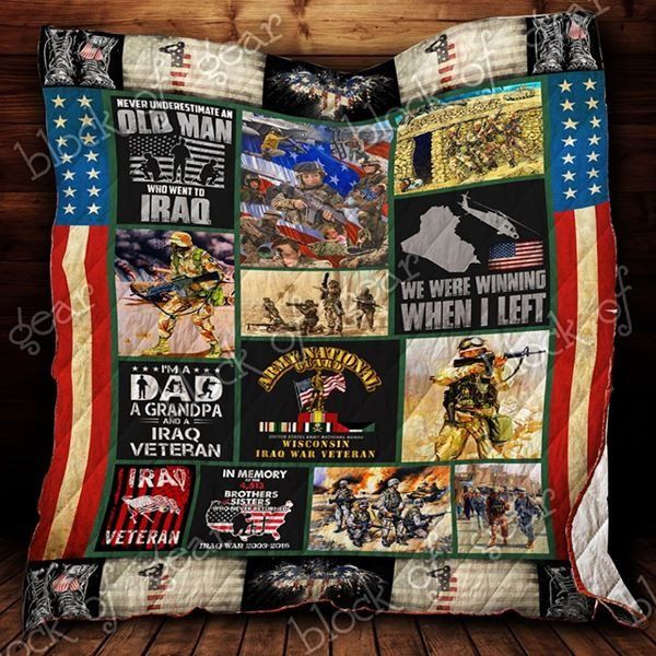 Iraq Veteran CLD170763 Quilt Blanket