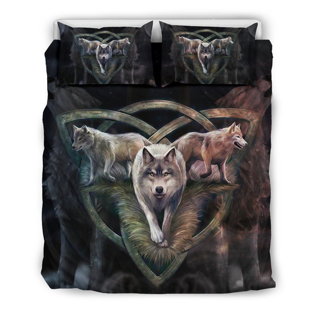 Ireland Wolf Triquetra Bedding Set