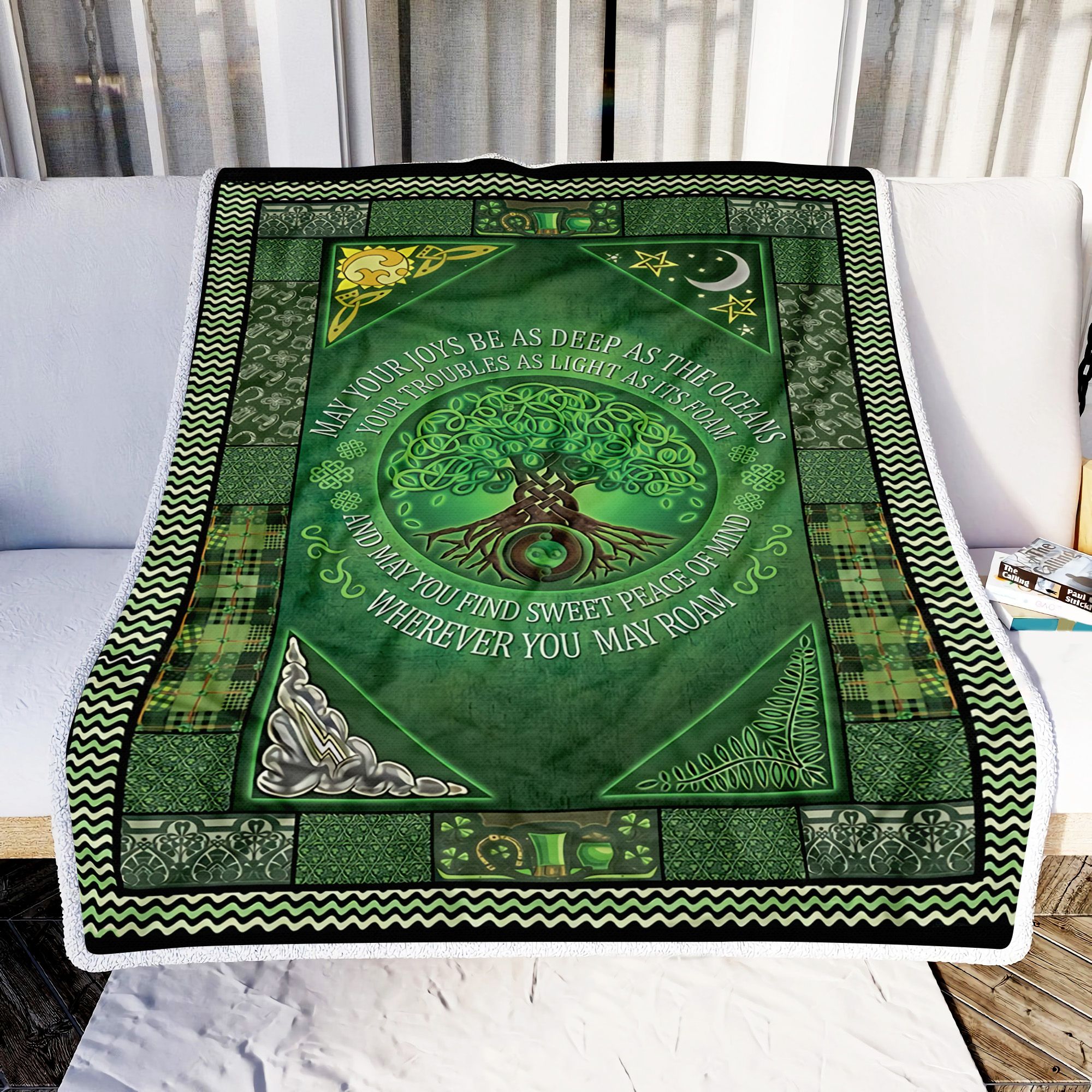 Irish Blessed Fleece Blanket
