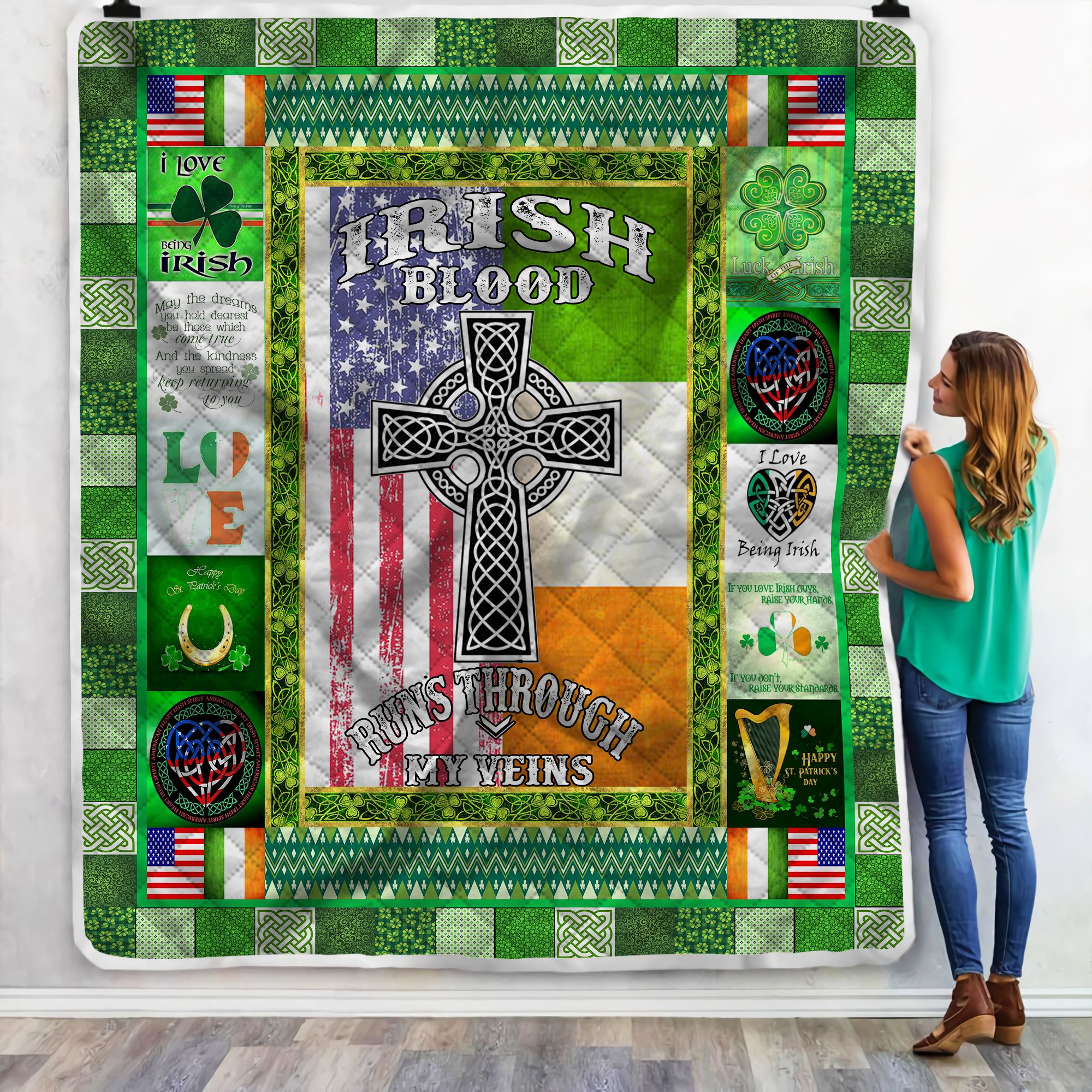 Irish By Blood Fleece Blanket