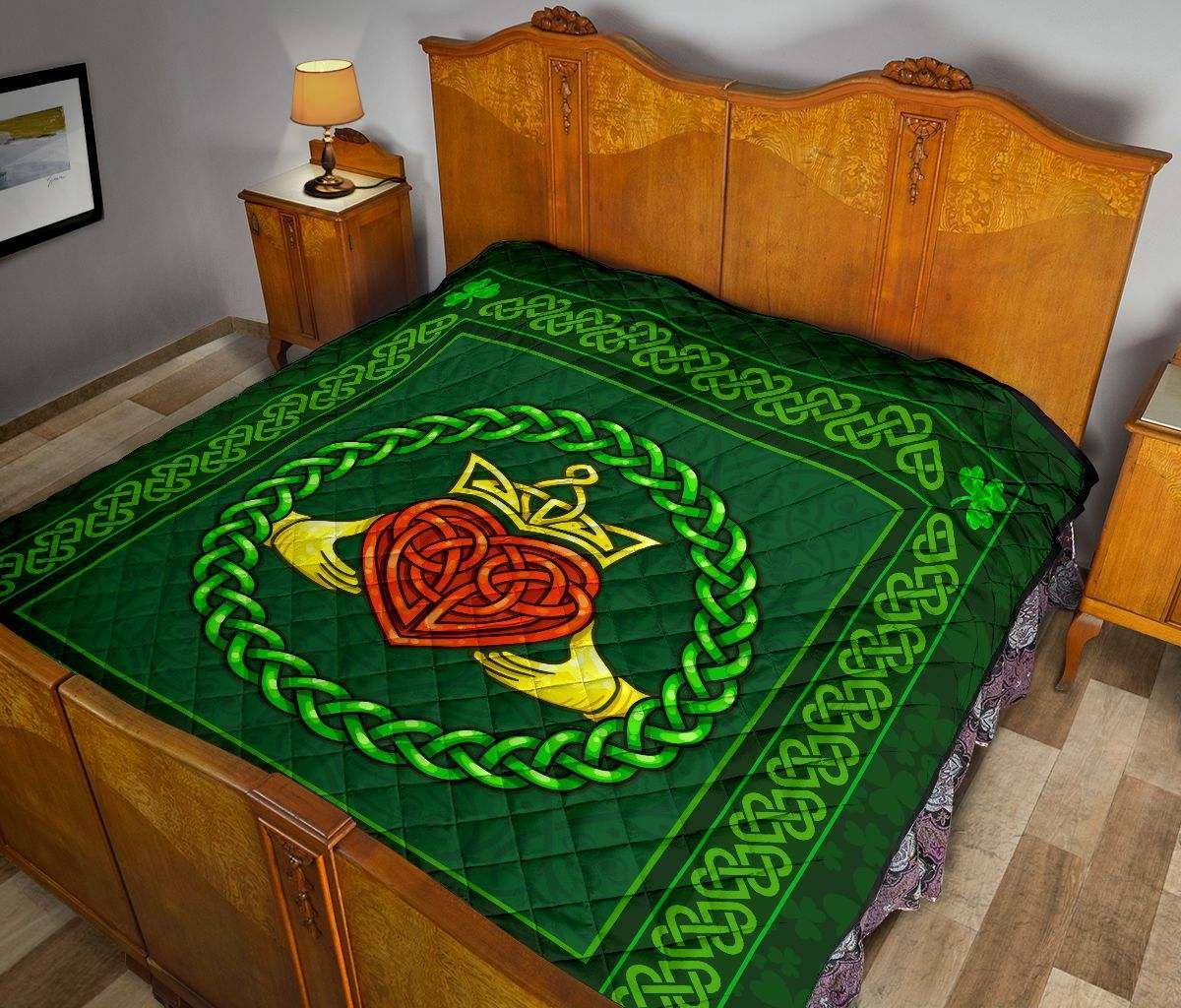 IRISH CELTIC CLADDAGH QUILT DHC281111416DD