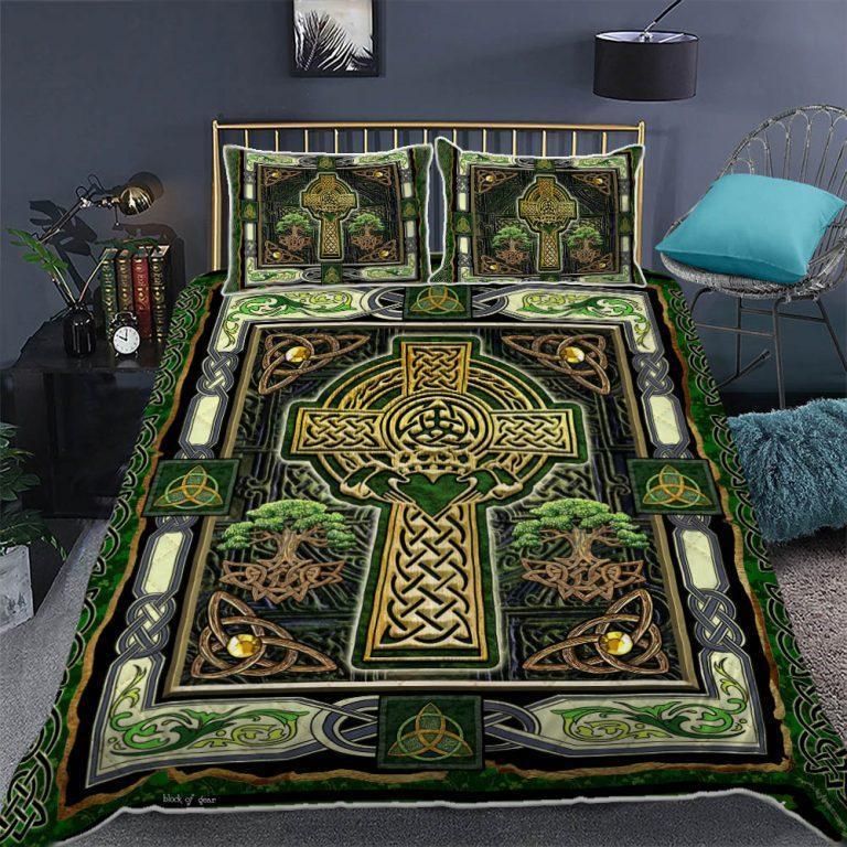 Irish Cross Tree Of Life St Patrick’s Day Bedding Set