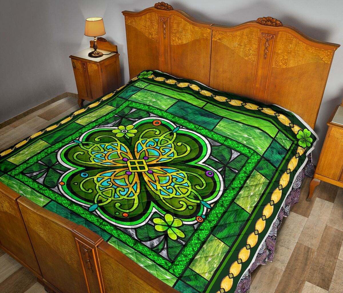 Irish Glass art Quilt DHC281111498DD