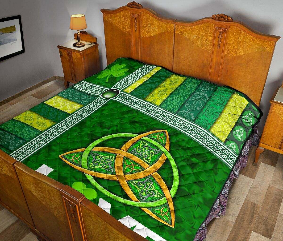 IRISH LOVE PATTERNS QUILT DHC281111472DD