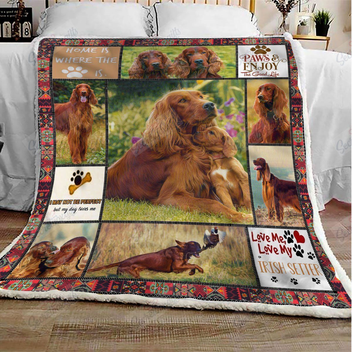 Irish Setter Fleece Blanket