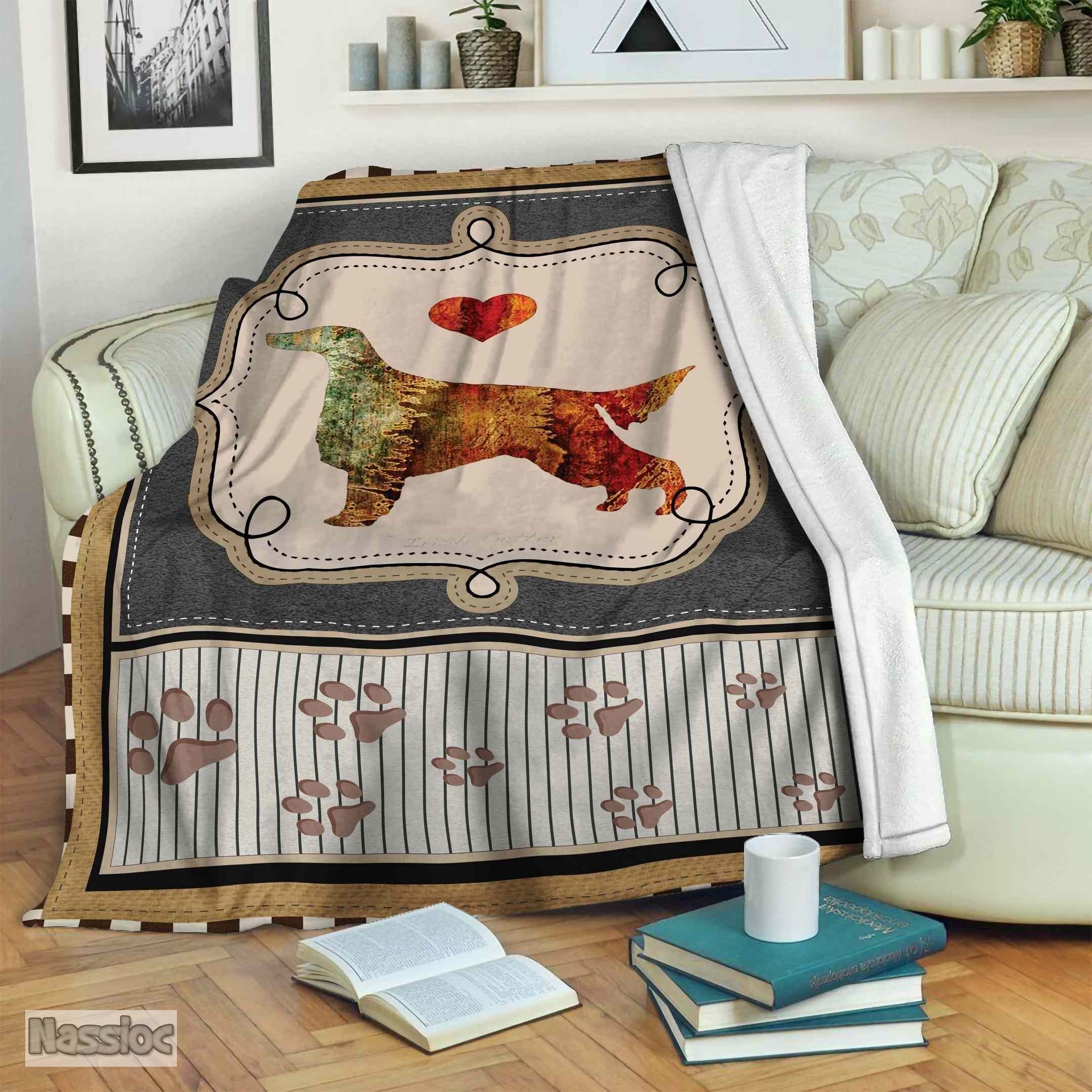 Irish Setter Fleece Blanket