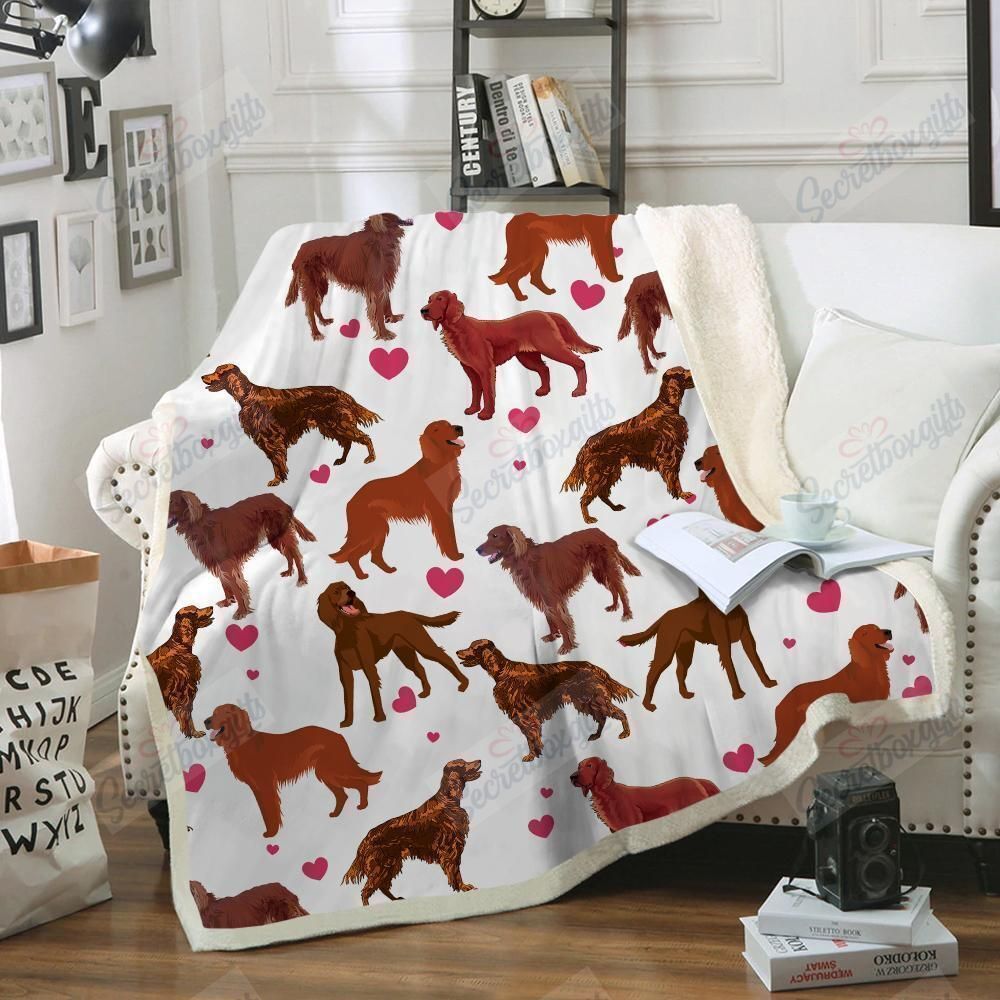 Irish Setter Fleece Blanket