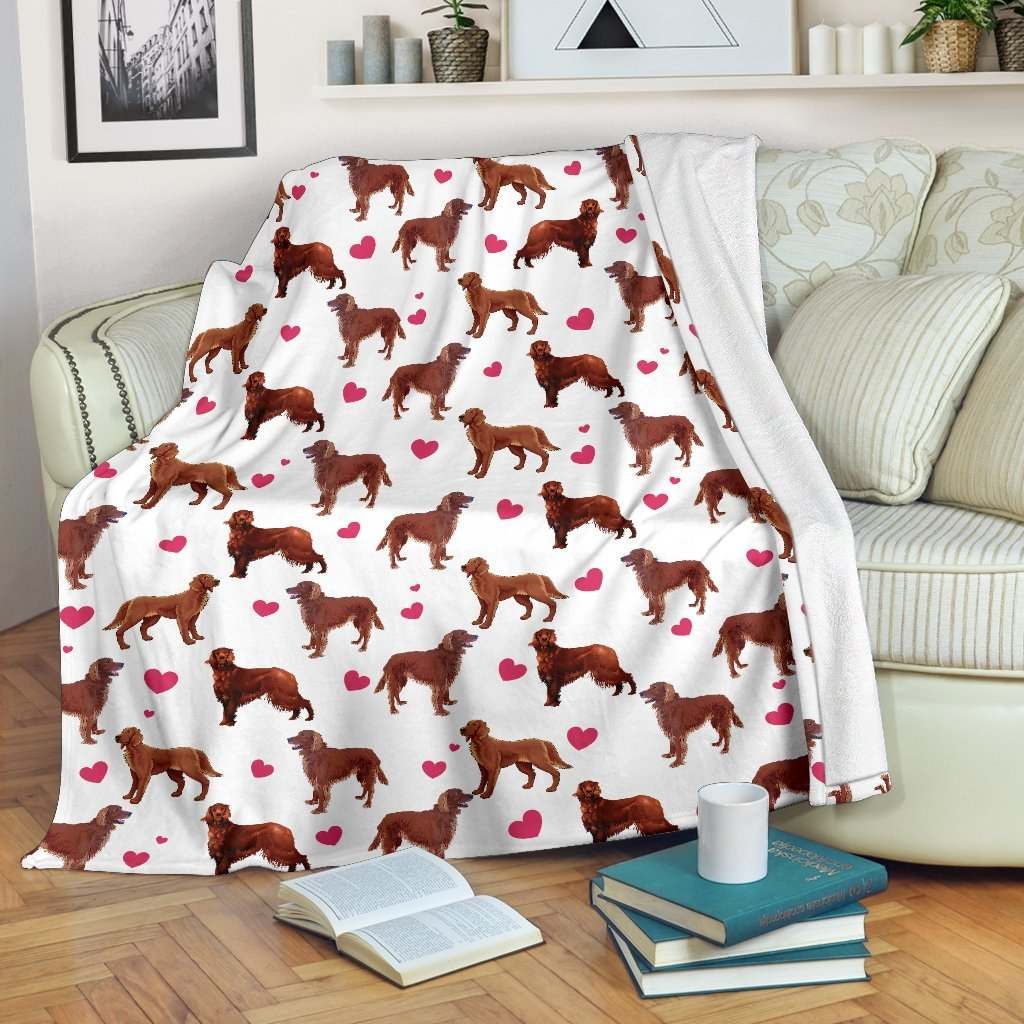 Irish Setter Heart Blanket