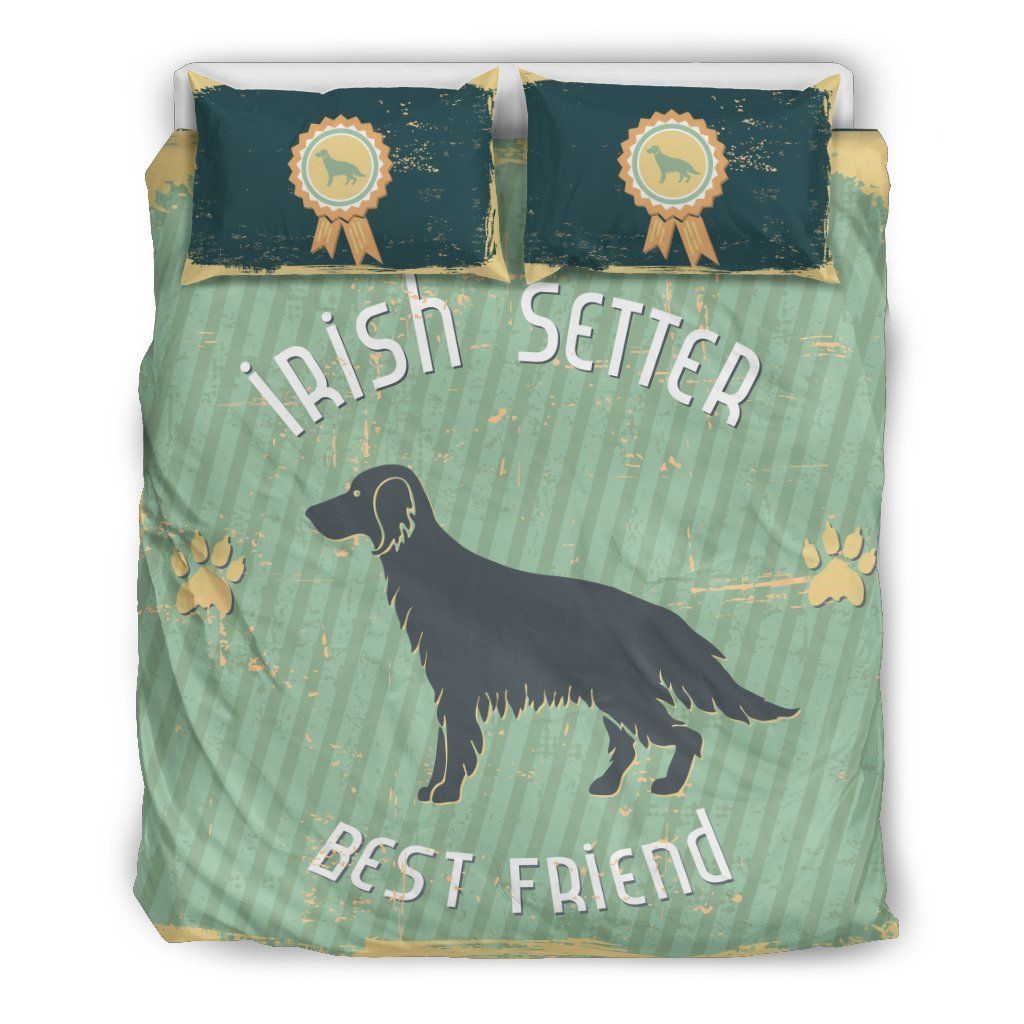 Irish Setter Is Our Best Friend Shamrock St. Patrick’s Day Bedding Set