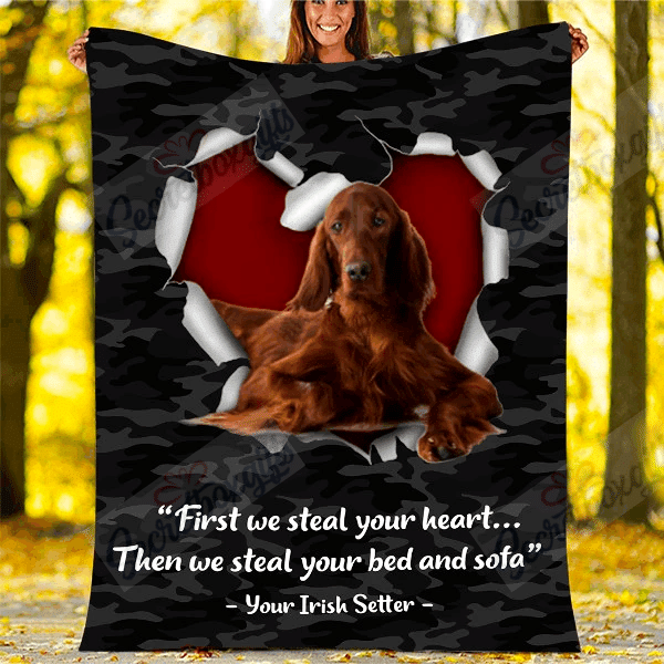 Irish Setter Fleece Blanket