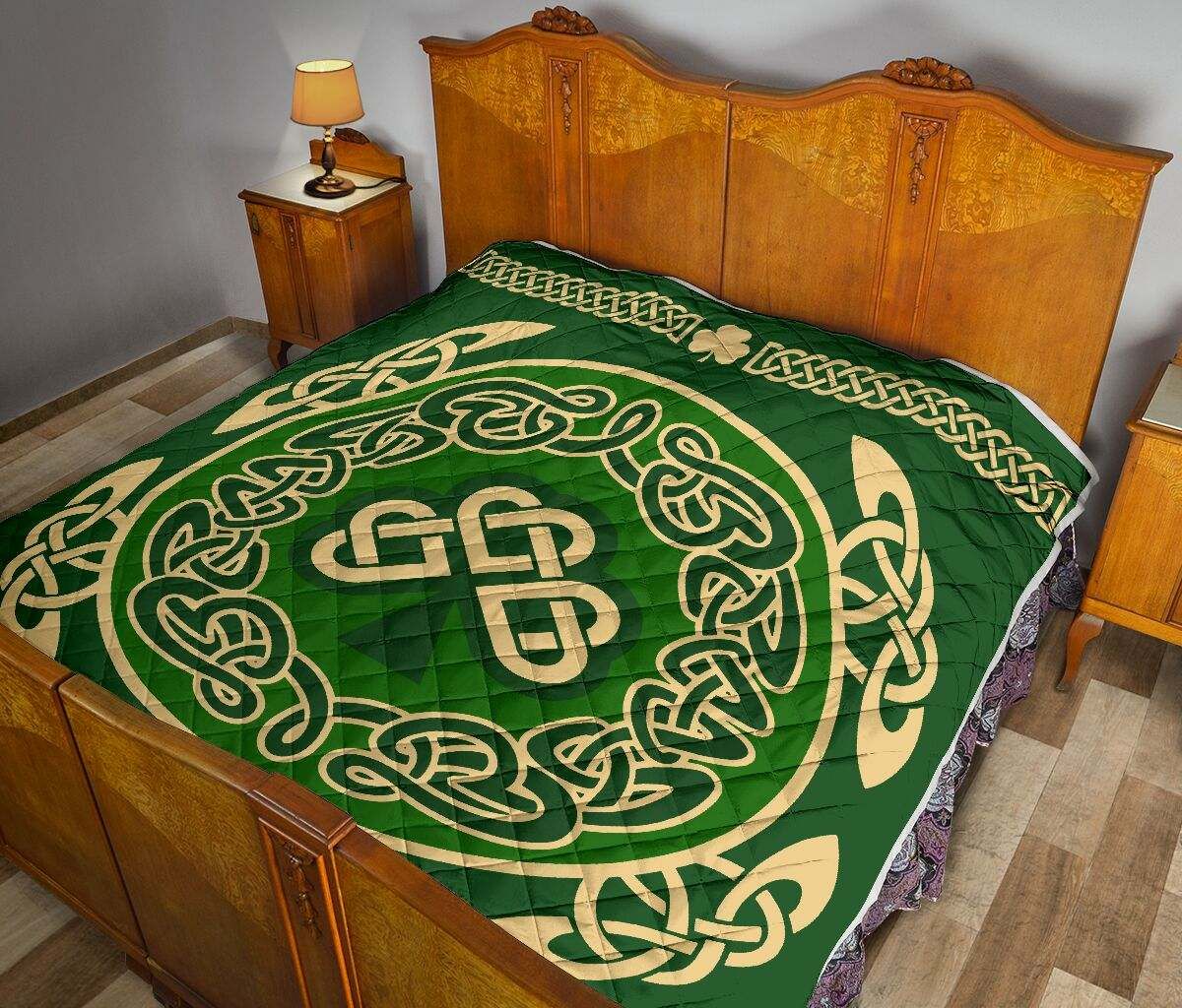 Irish Shamrock Celtic Quilt DHC281111517DD