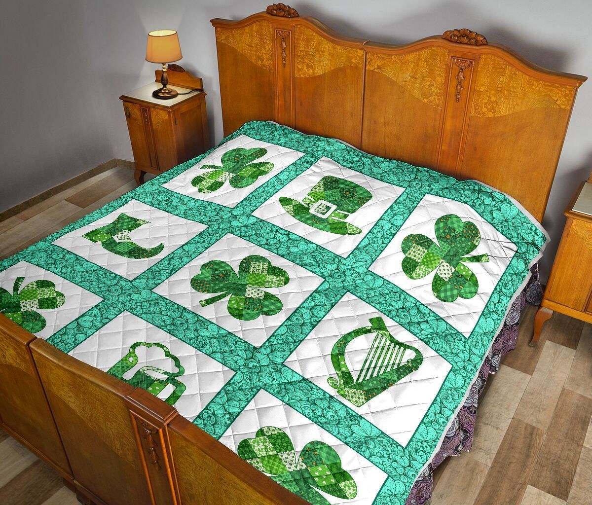 IRISH SHAMROCK PTT QUILT DHC281111490DD