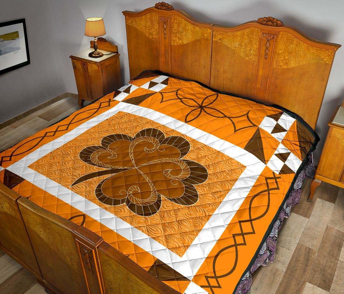 IRISH SHAMROCK QUILT orange DHC281111425DD