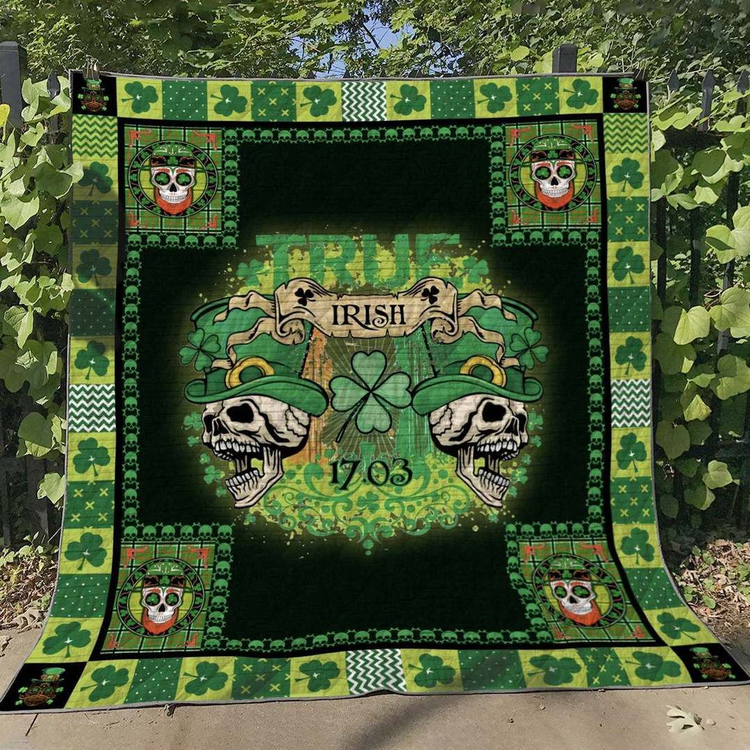 Irish Skull HN050618 Quilt Blanket