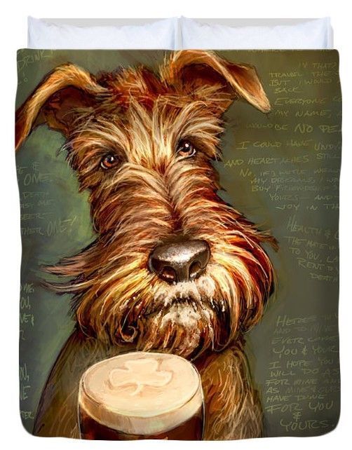 Irish Toast Dog Bedding Set