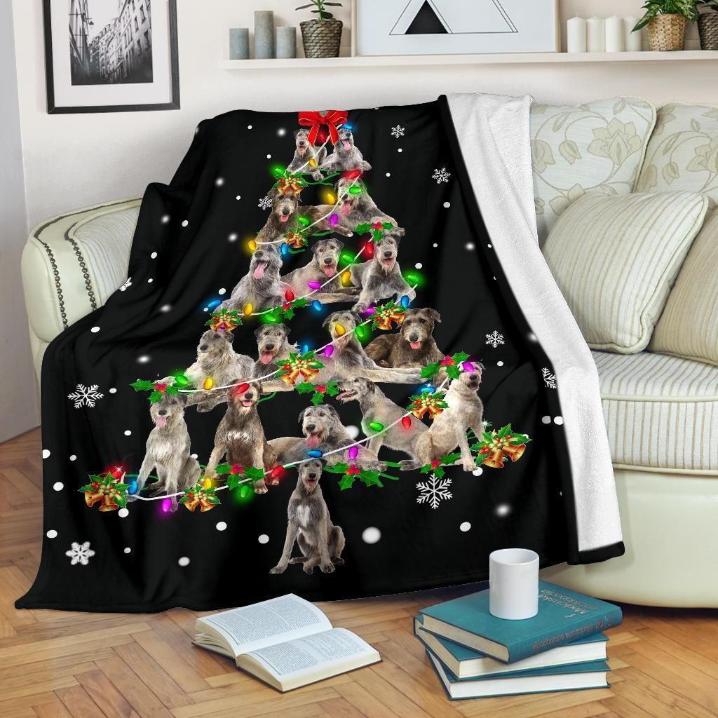Irish Wolfhound Sherpa Fleece Blanket