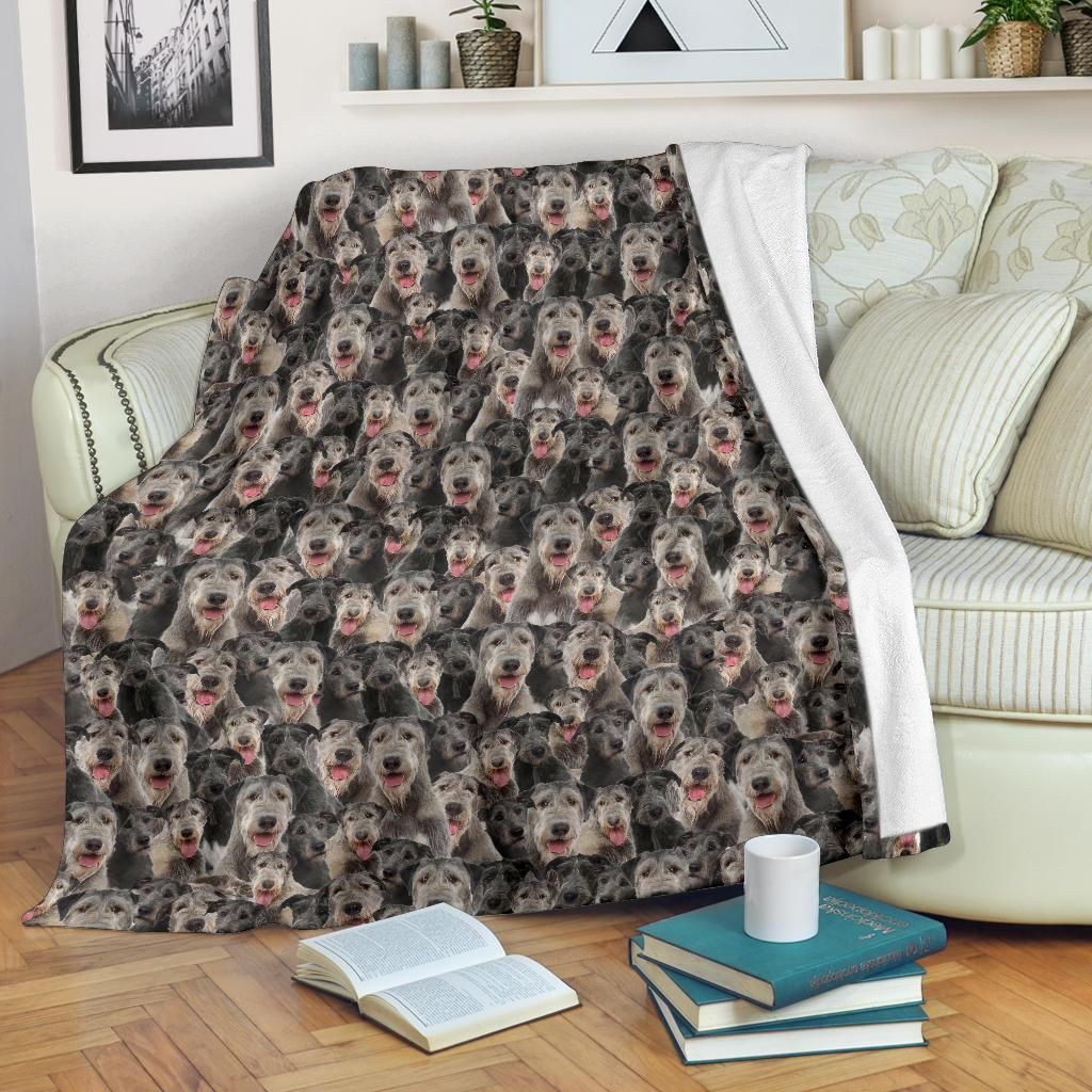 Irish Wolfhound Sherpa Fleece Blanket