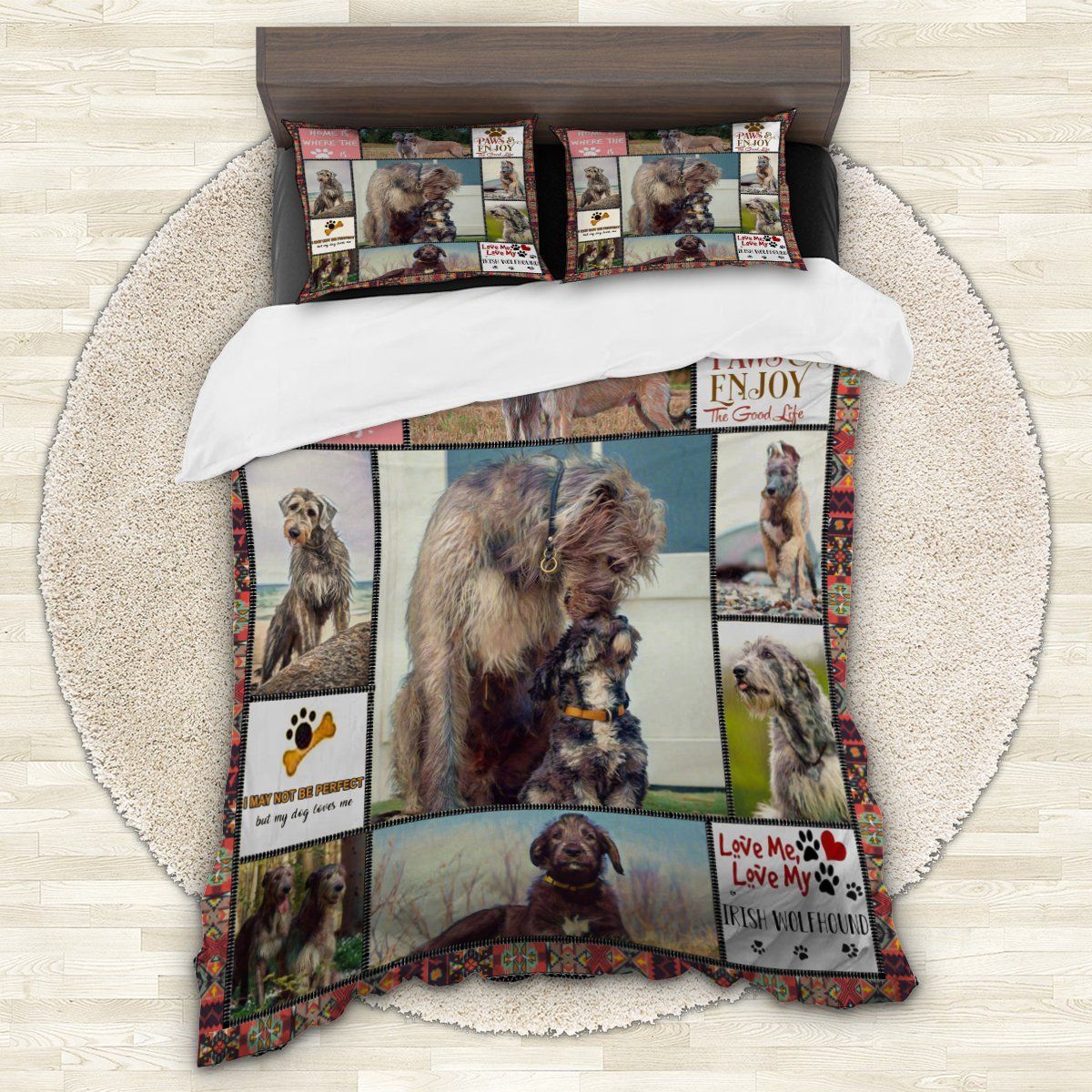 Irish Wolfhound Enjoy Bedding Set