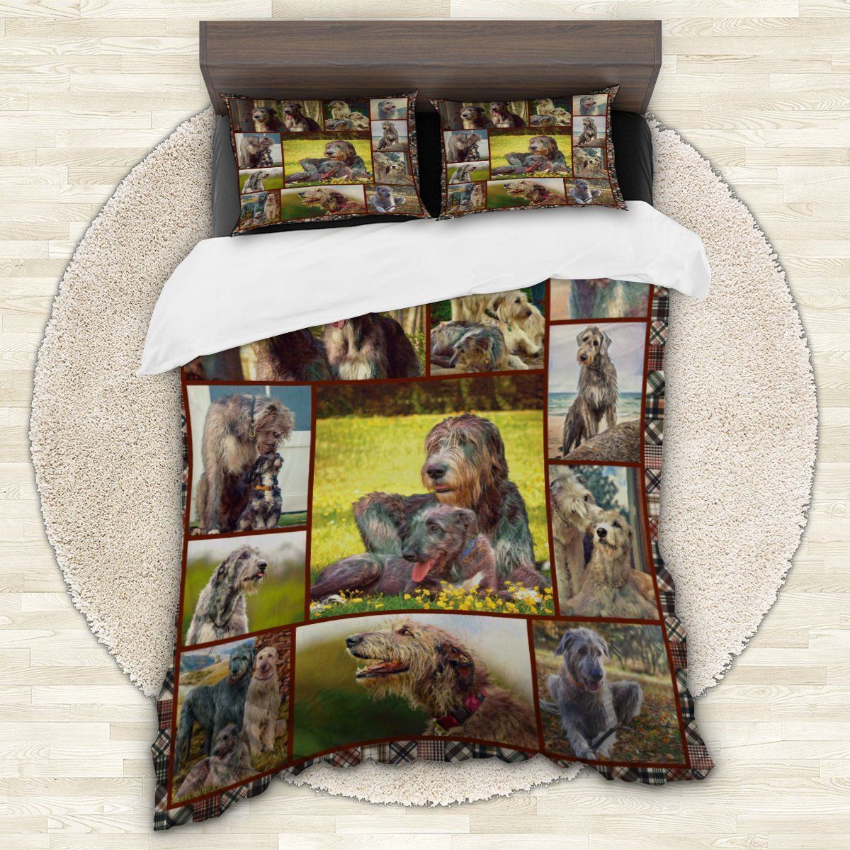 Irish Wolfhound Family Bedding Set