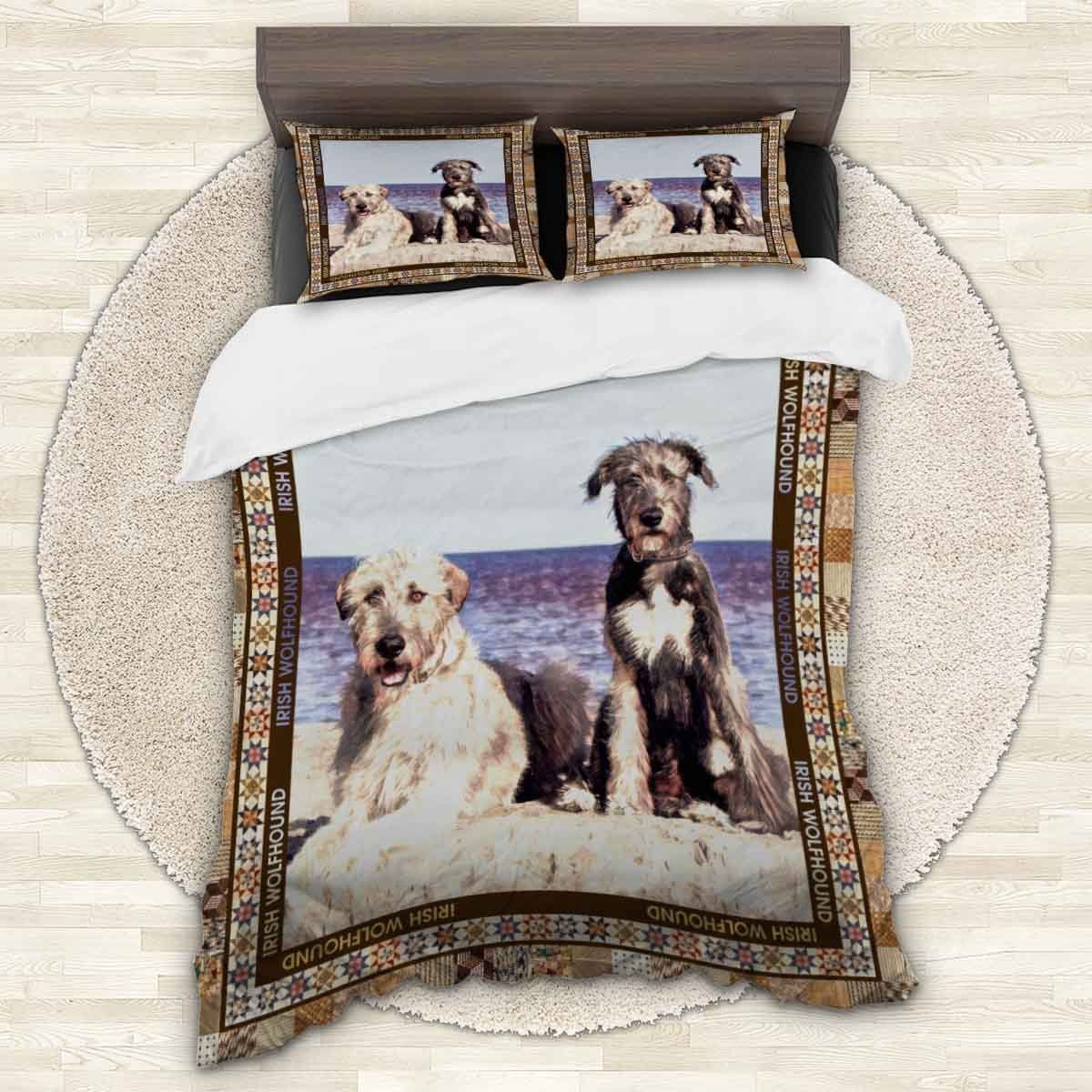 Irish Wolfhound Friend Bedding Set