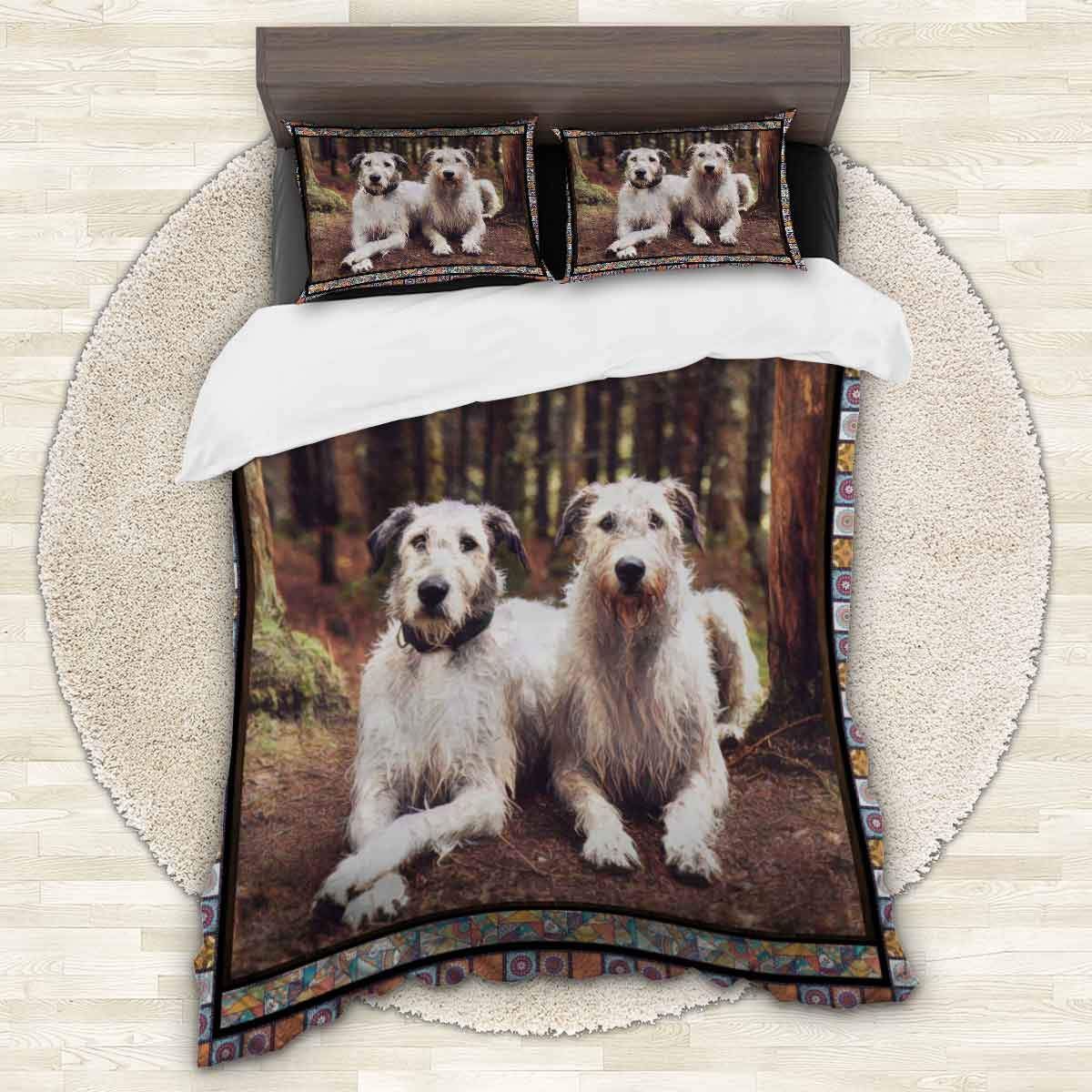 Irish Wolfhound Friend Bedding Set