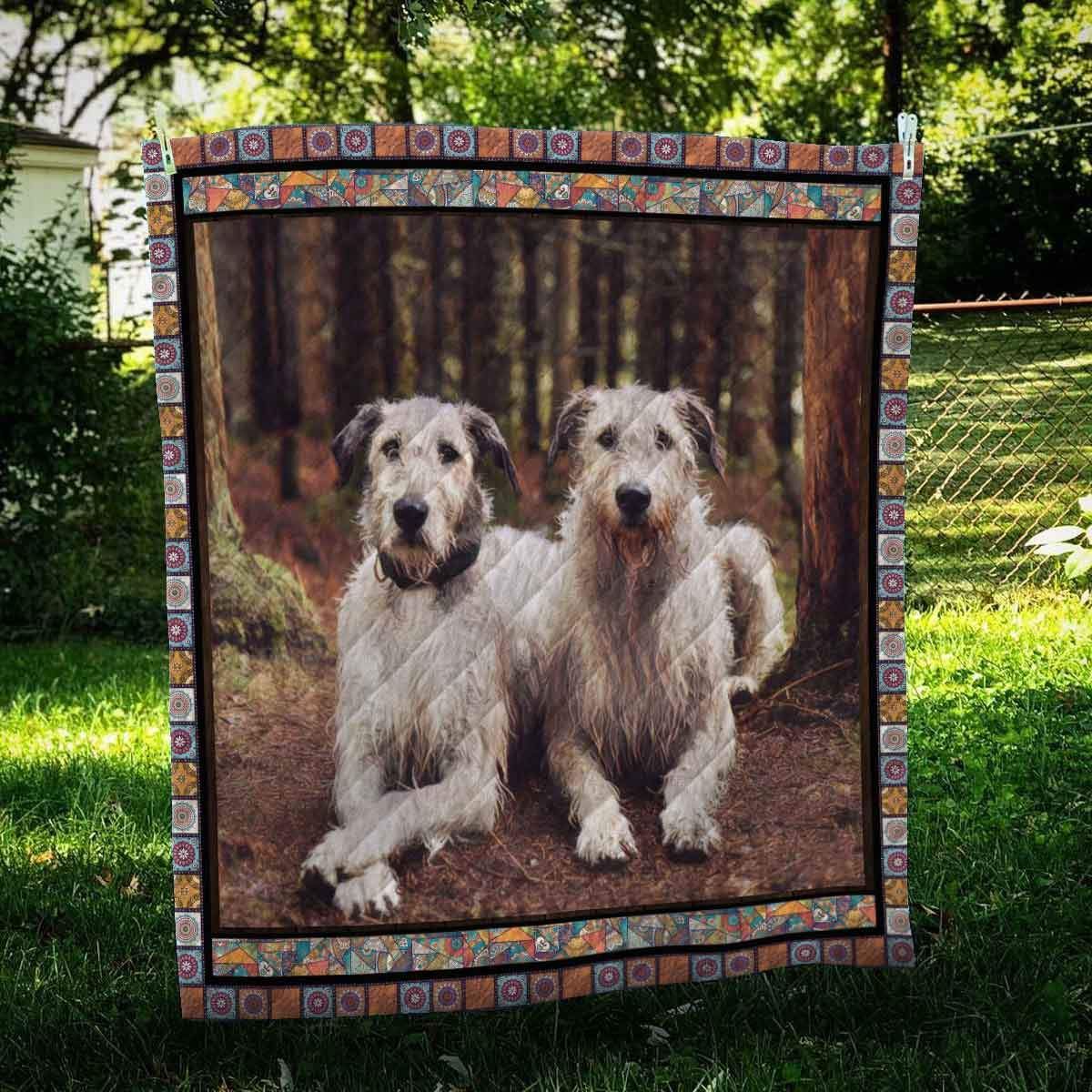 Irish Wolfhound Friend Quilt Blanket Dhc09122040Dd