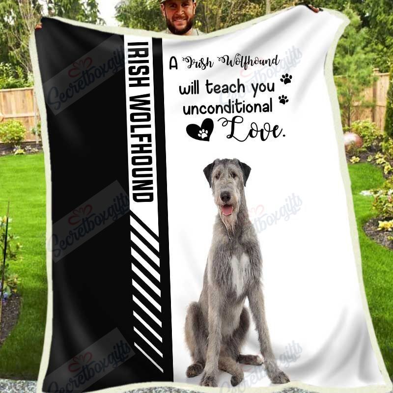 Irish Wolfhound Fleece Blanket