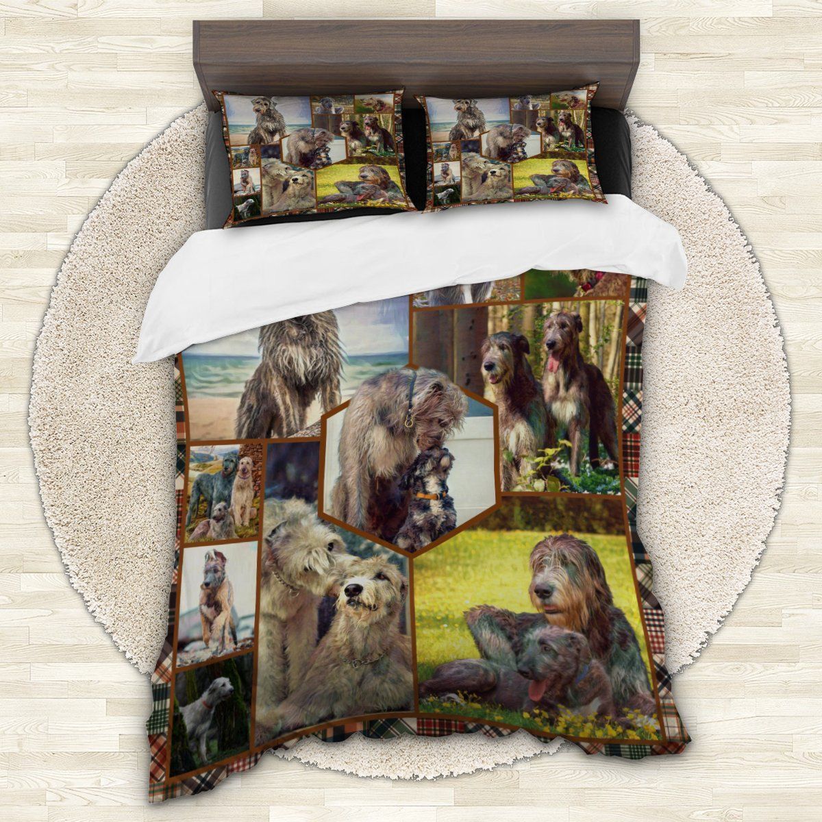 Irish Wolfhound Kiss Bedding Set