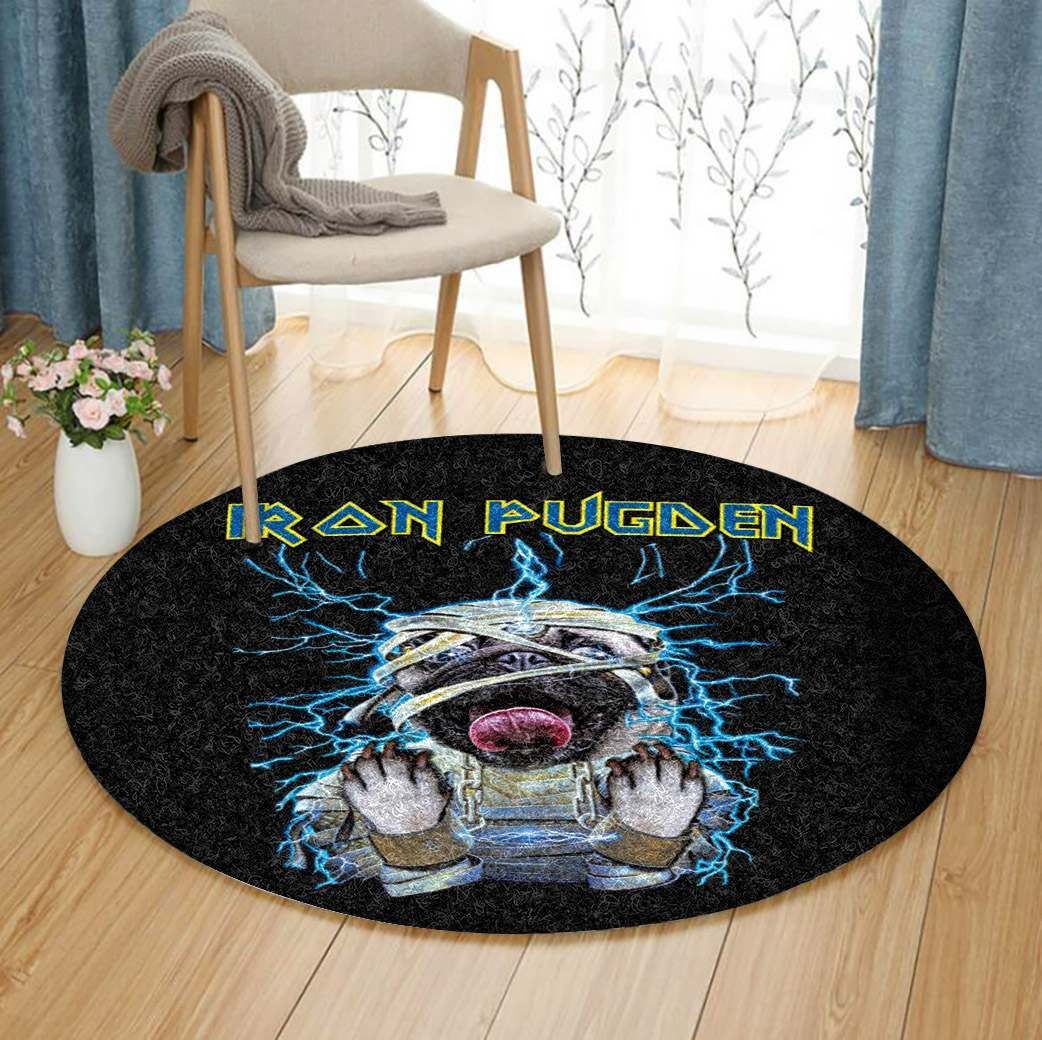 Iron Pugden Round Carpet