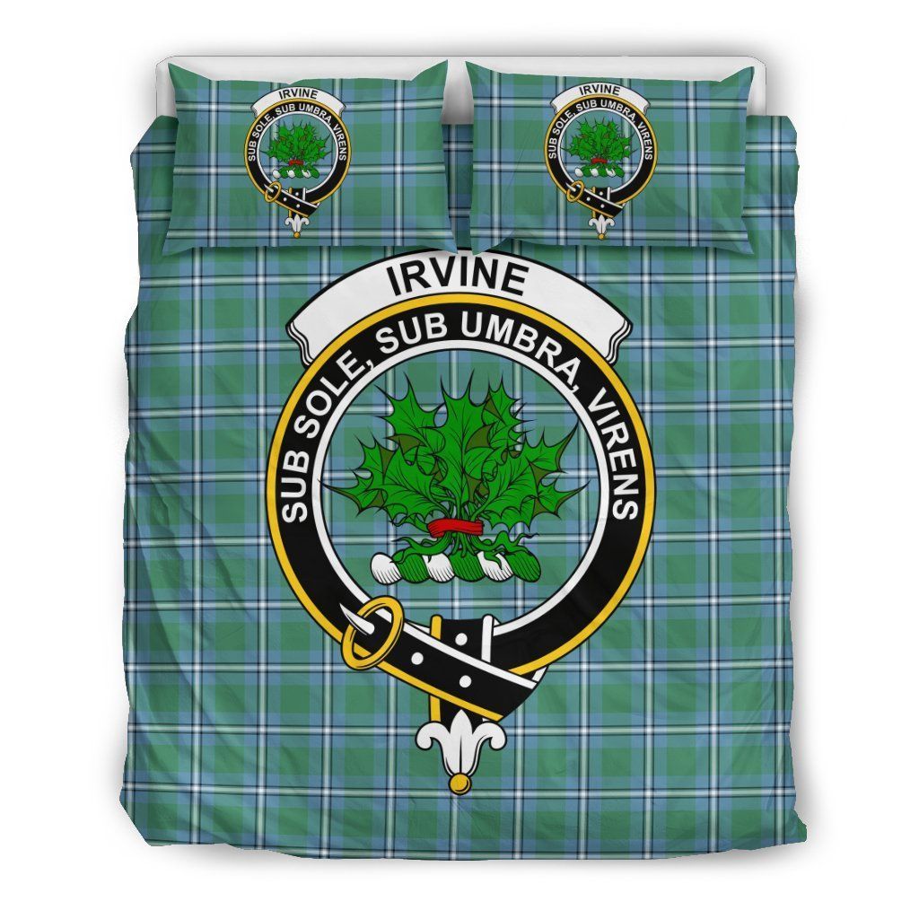 Irvine Clan Badge Tartan Bedding Set