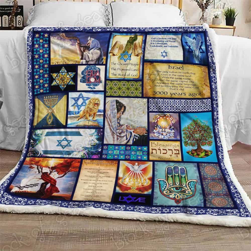 Israel In My Heart Fleece Blanket