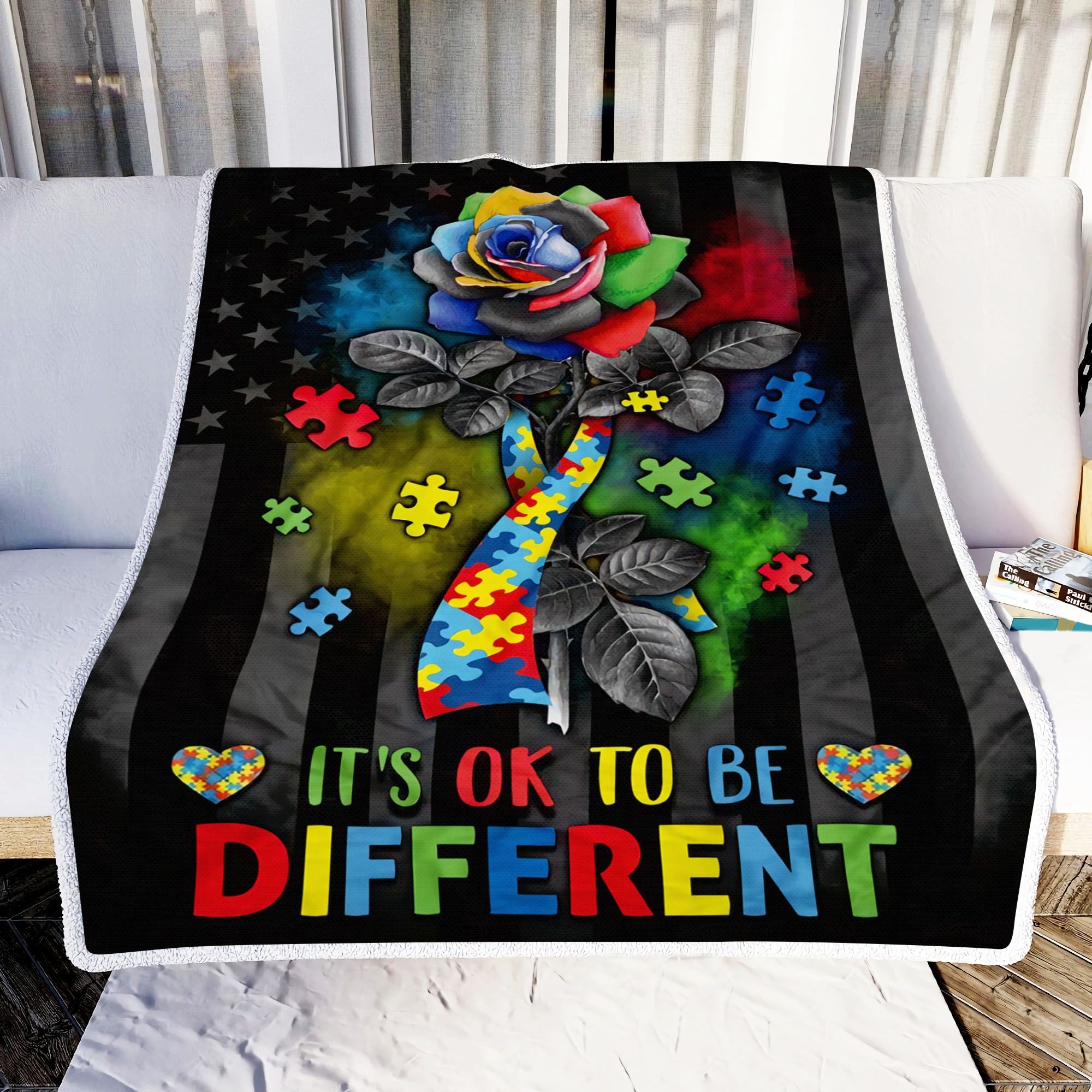 It Is Ok To Be Different Fleece Blanket