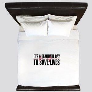 It’s A Beautiful Day To Save Lives Bedding Set