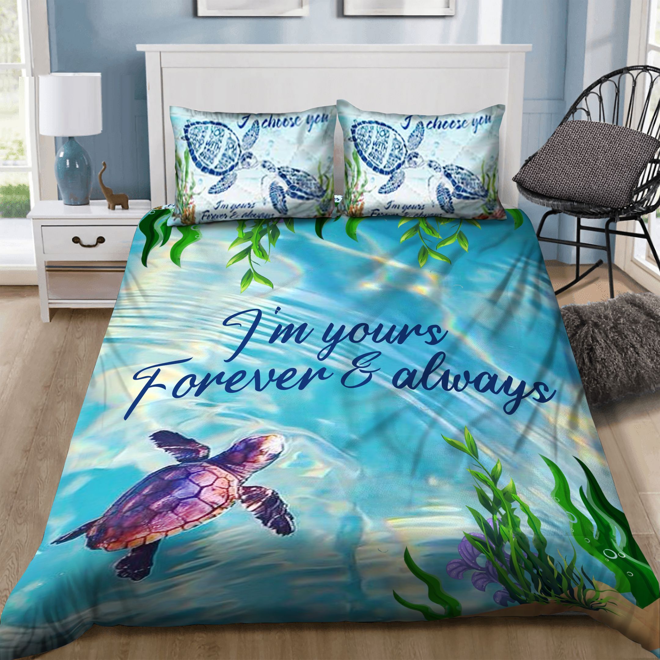 It’s a Tough World Sea Turtle Bedding Set